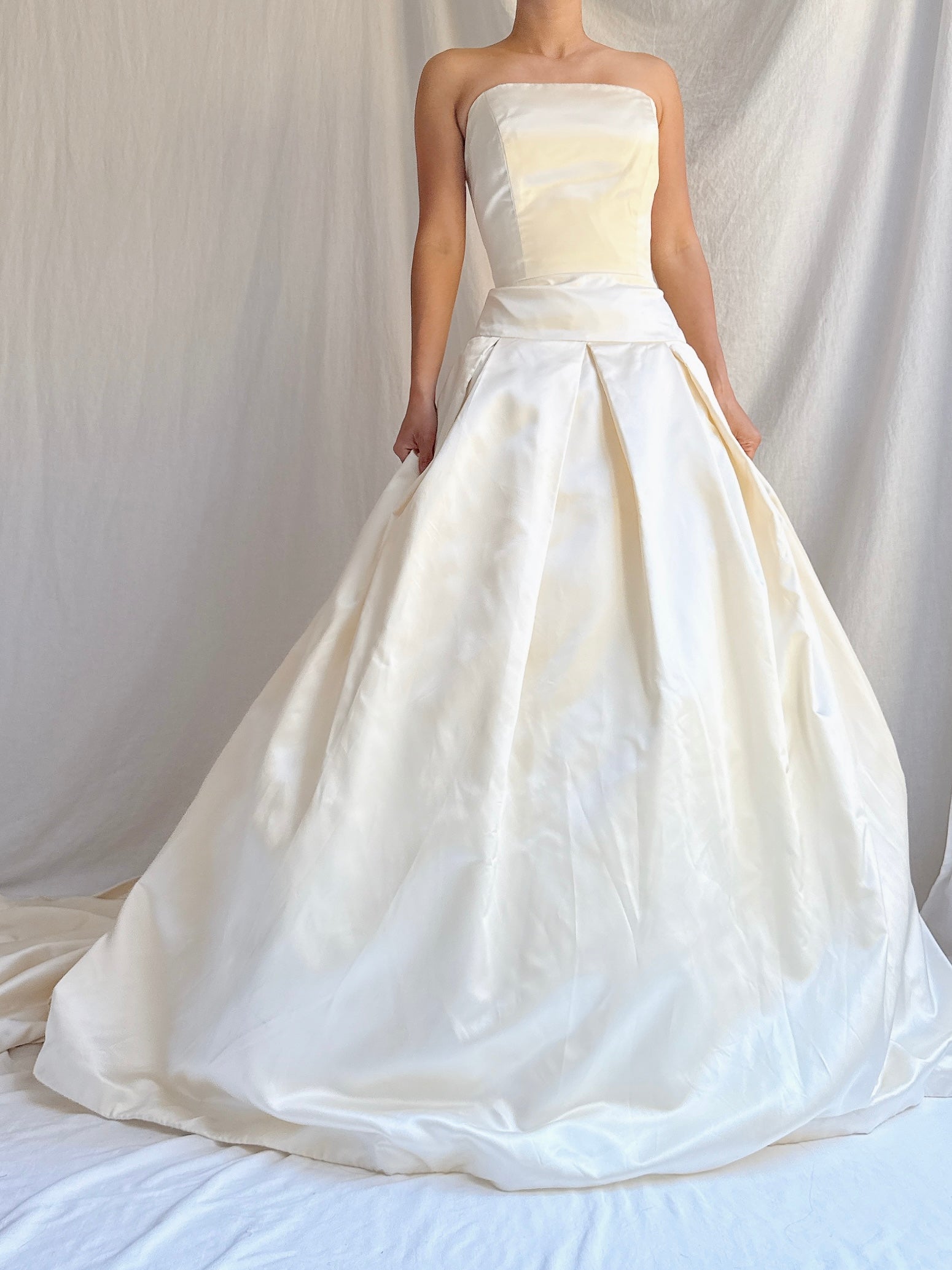 Vintage Silk Dropped Waist Gown - S