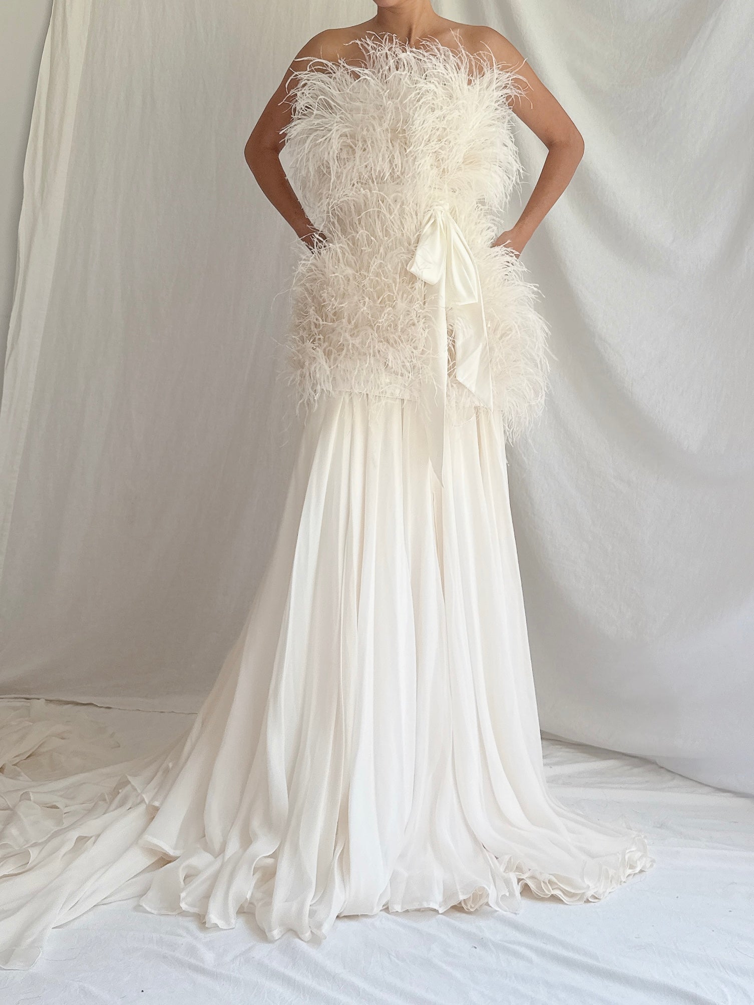 00 Feather and Silk Set - S/4