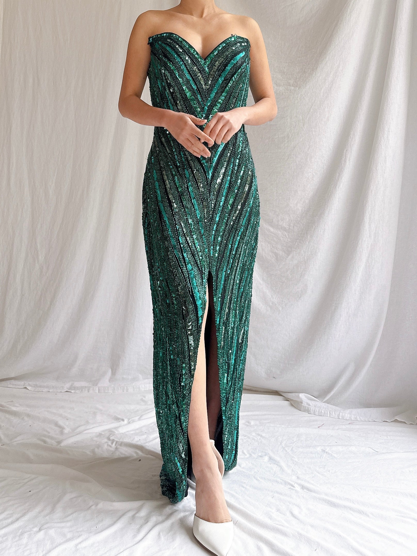 1990s Bob Mackie Sequin Dress - S/6