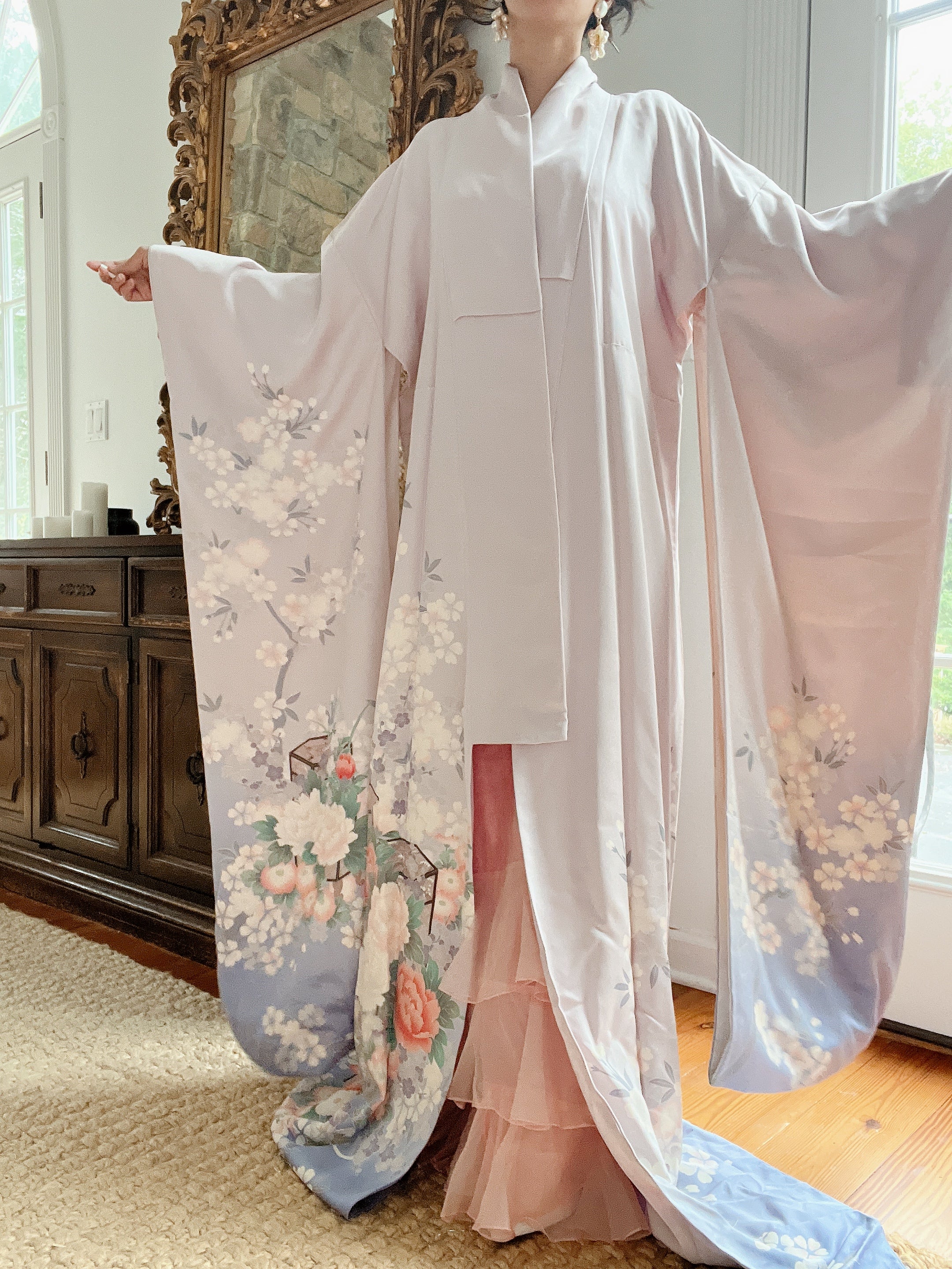 Lavender Floral Kimono