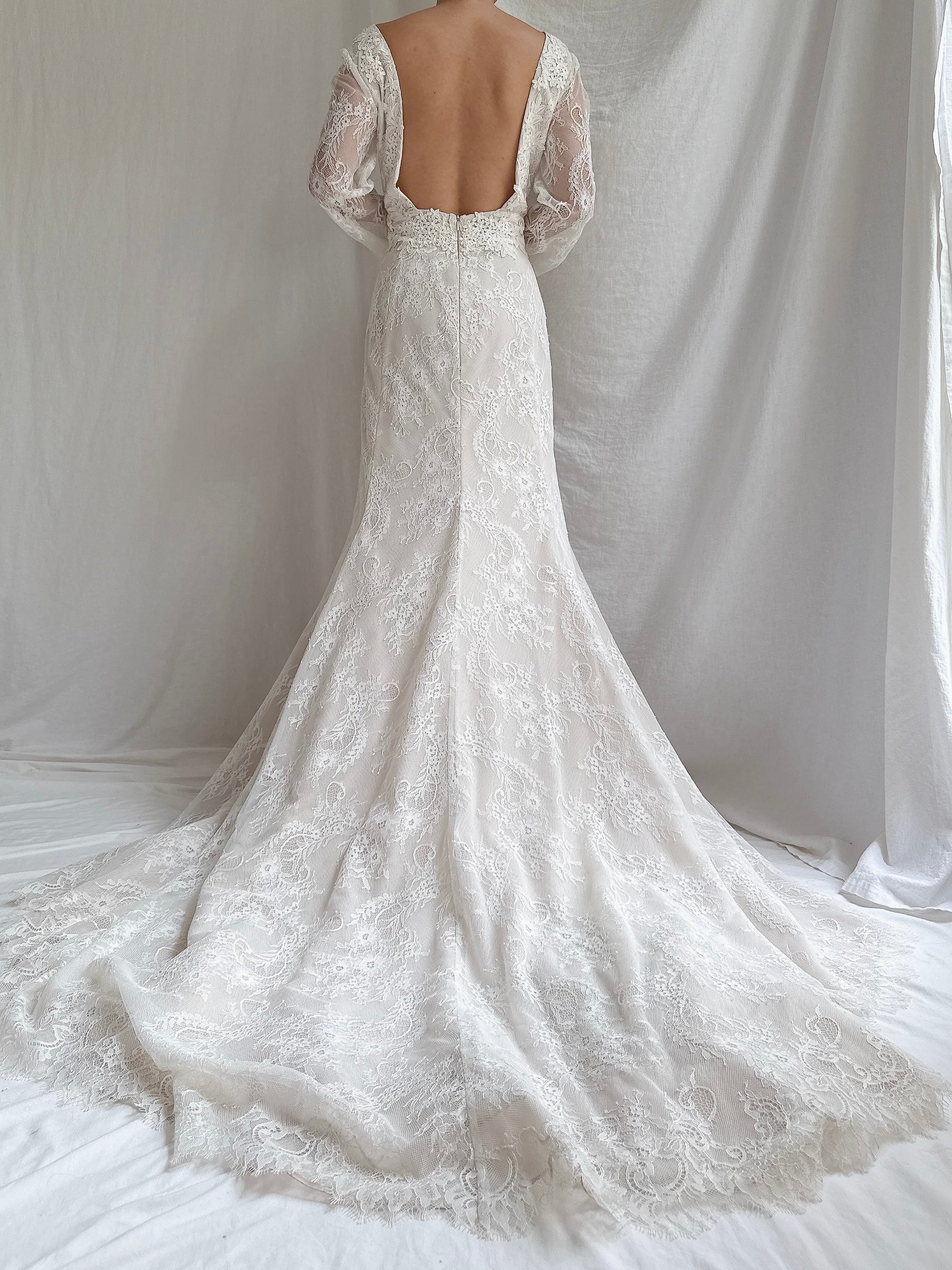 Vintage Liancarlo “Azul” Lace Gown - M/6