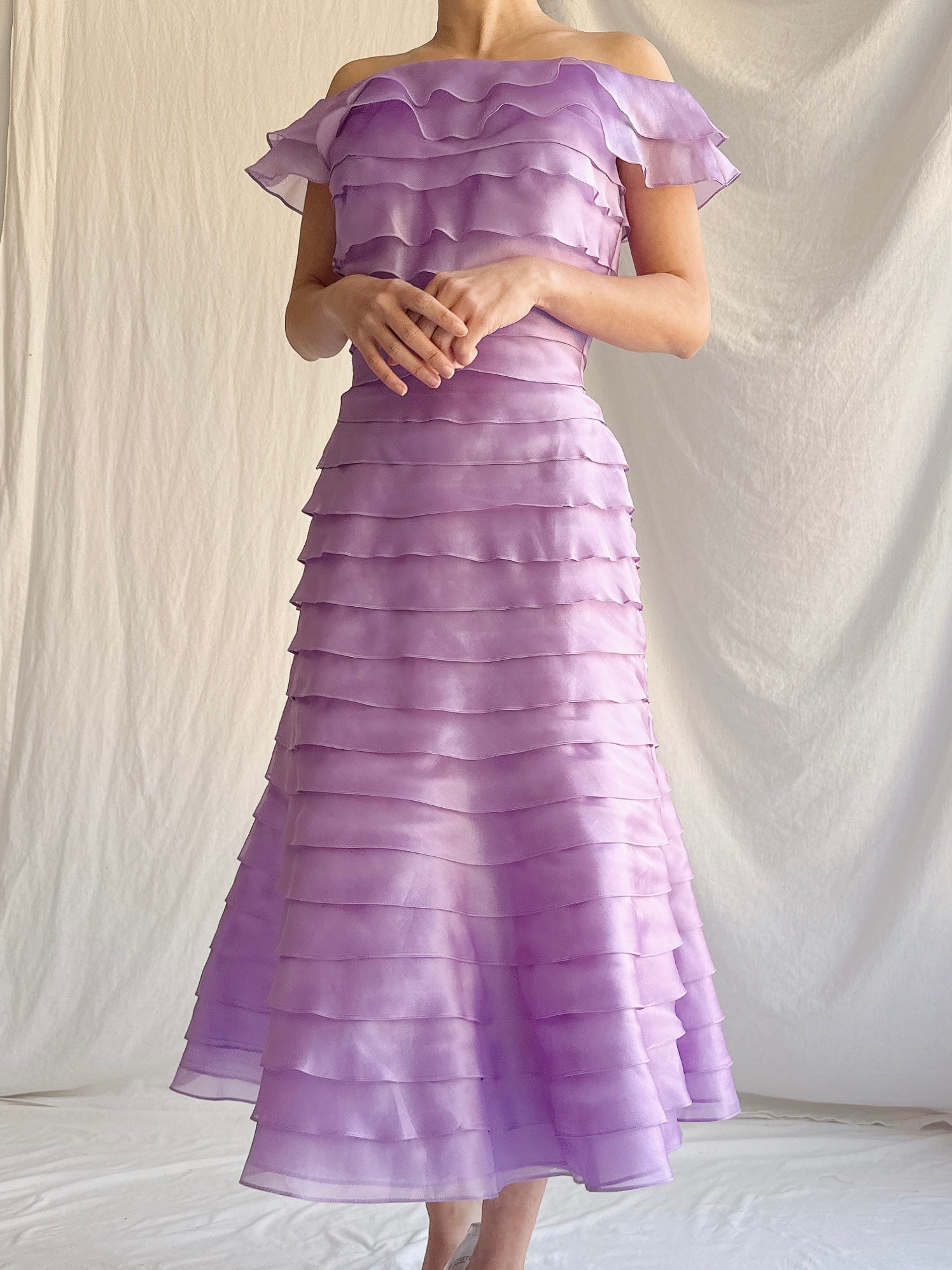 Vintage Belleville Sassoon Silk Organza Dress - S/ UK 8/US 4/6