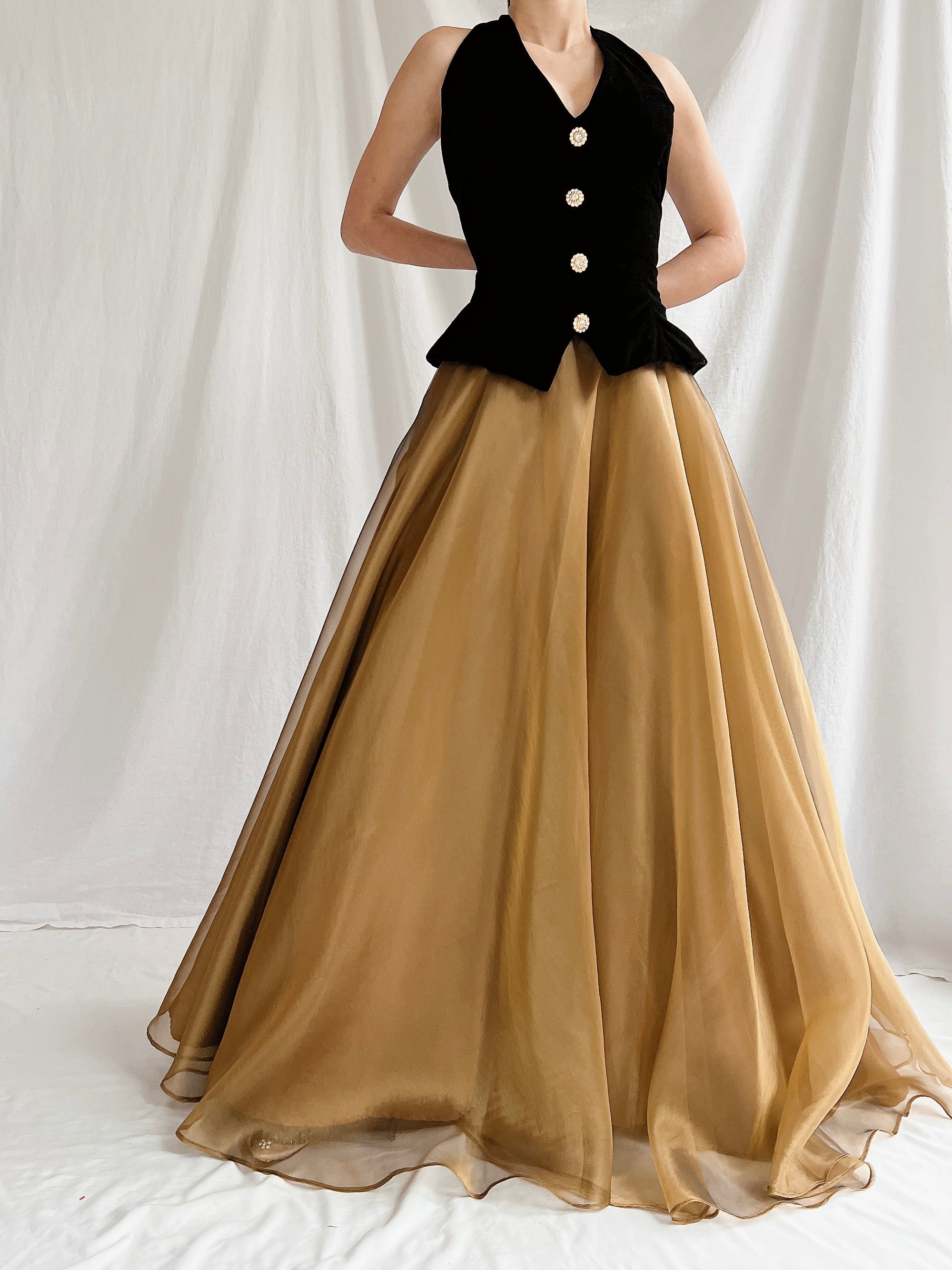 1980s New-Look Two-Tone Dress - S/M | G O S S A M E R 1980s New-Look Two-Tone Dress - S/M | G O S S A M E R