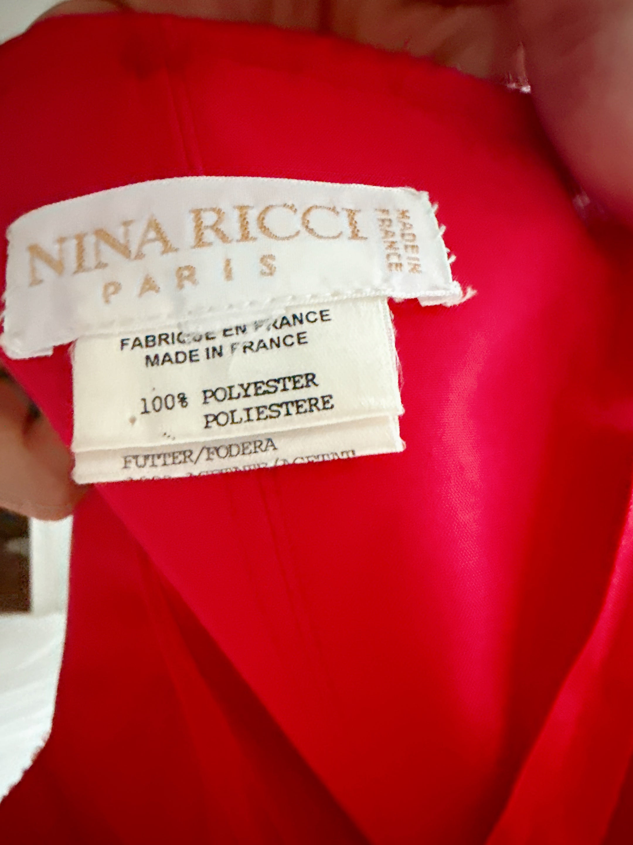Vintage Nina Ricci Beaded Corset - S-M