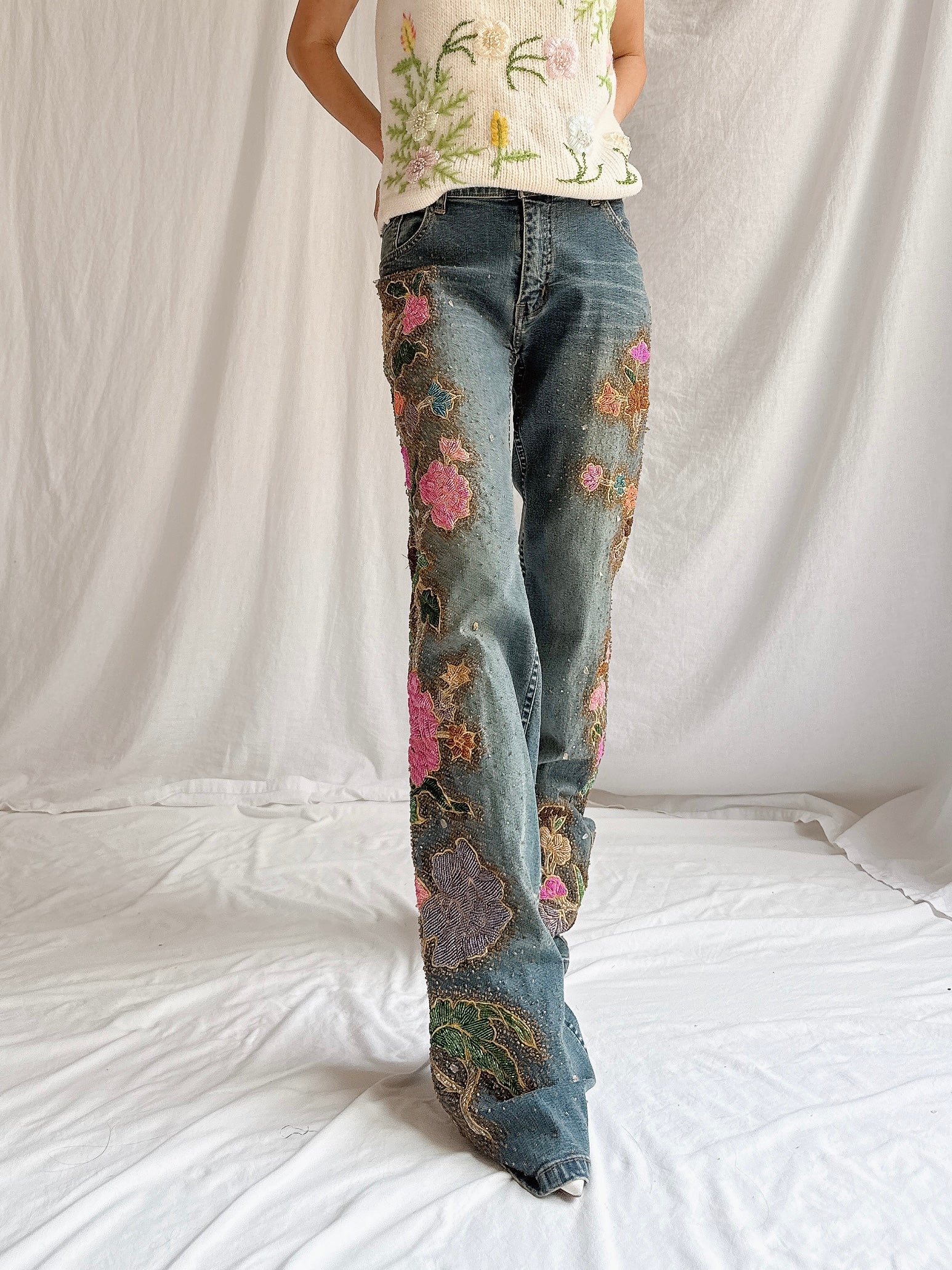 Vintage San Blas Embroidered Denim - M/33”