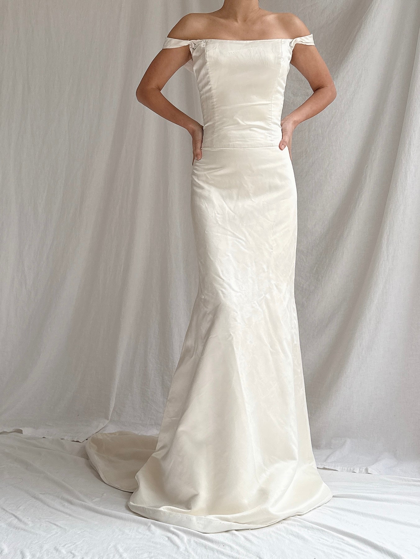 Vintage Wearkstatte Silk Charmeuse Gown - M/8