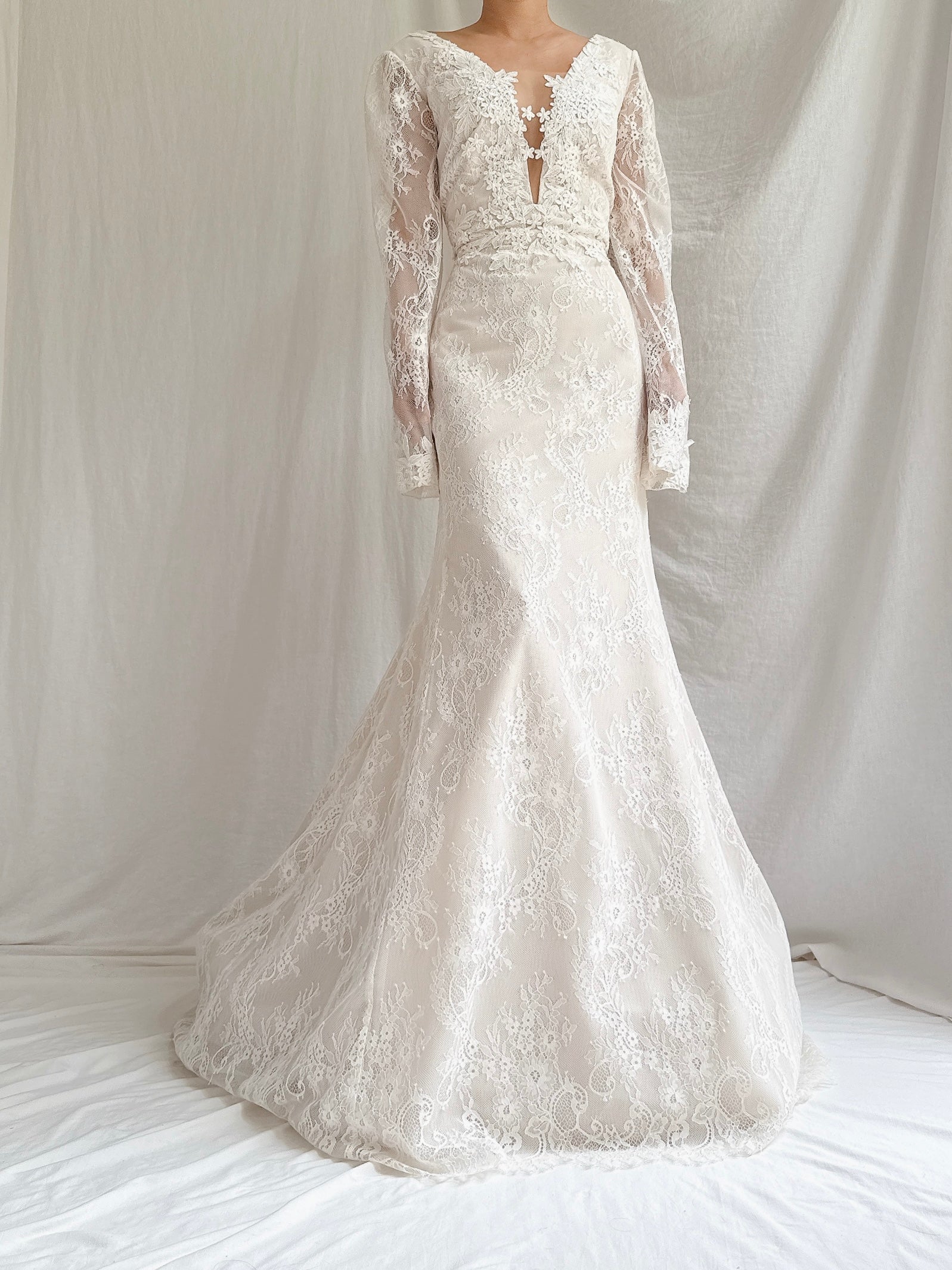 Vintage Liancarlo “Azul” Lace Gown - M/6