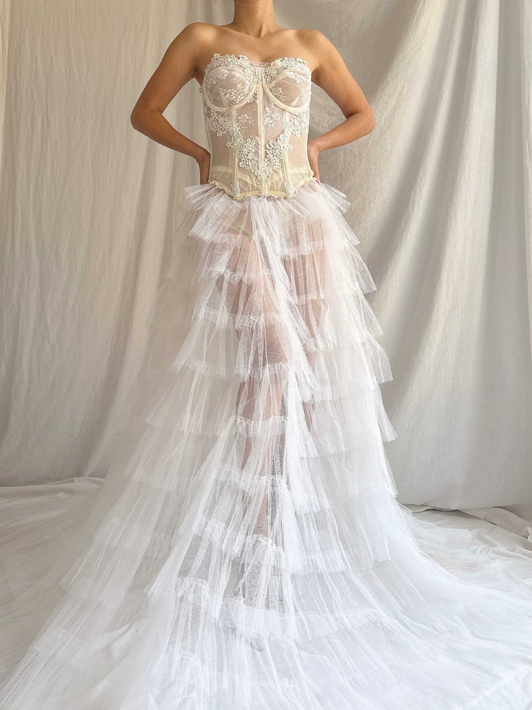 Vintage 2-Piece Tulle Set - XS/S