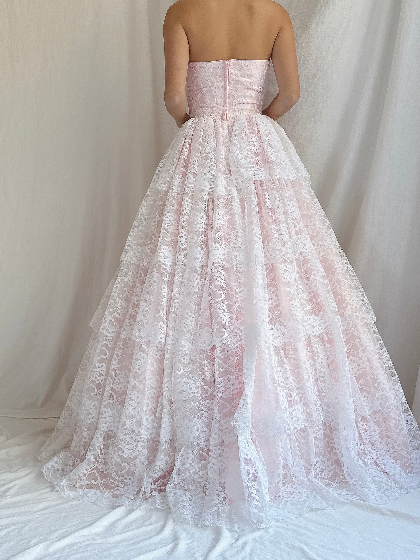 1980s Pink Sweetheart Dress - XS