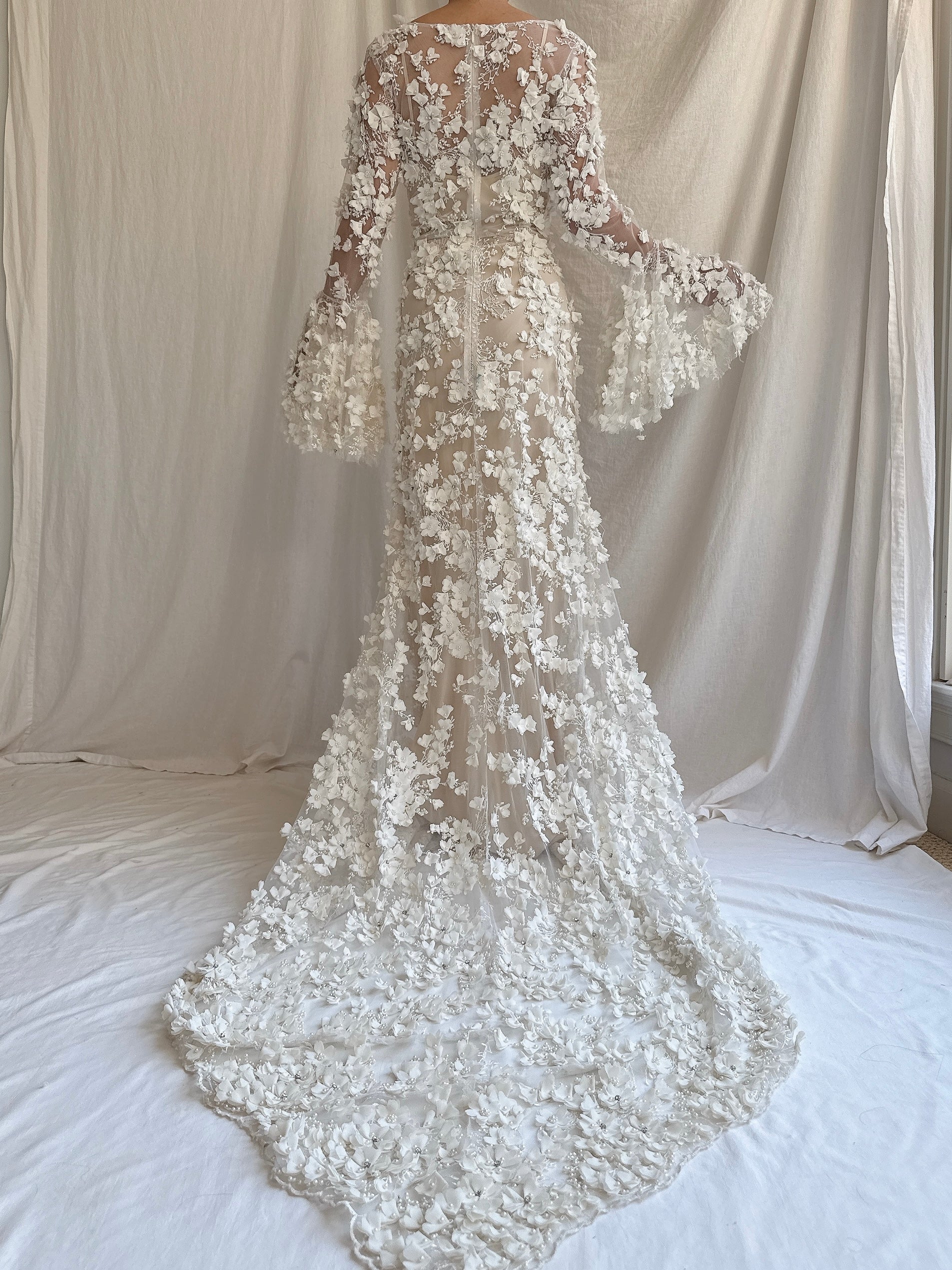 Gossamer Sample - Angel Sleeve Dress - S/6