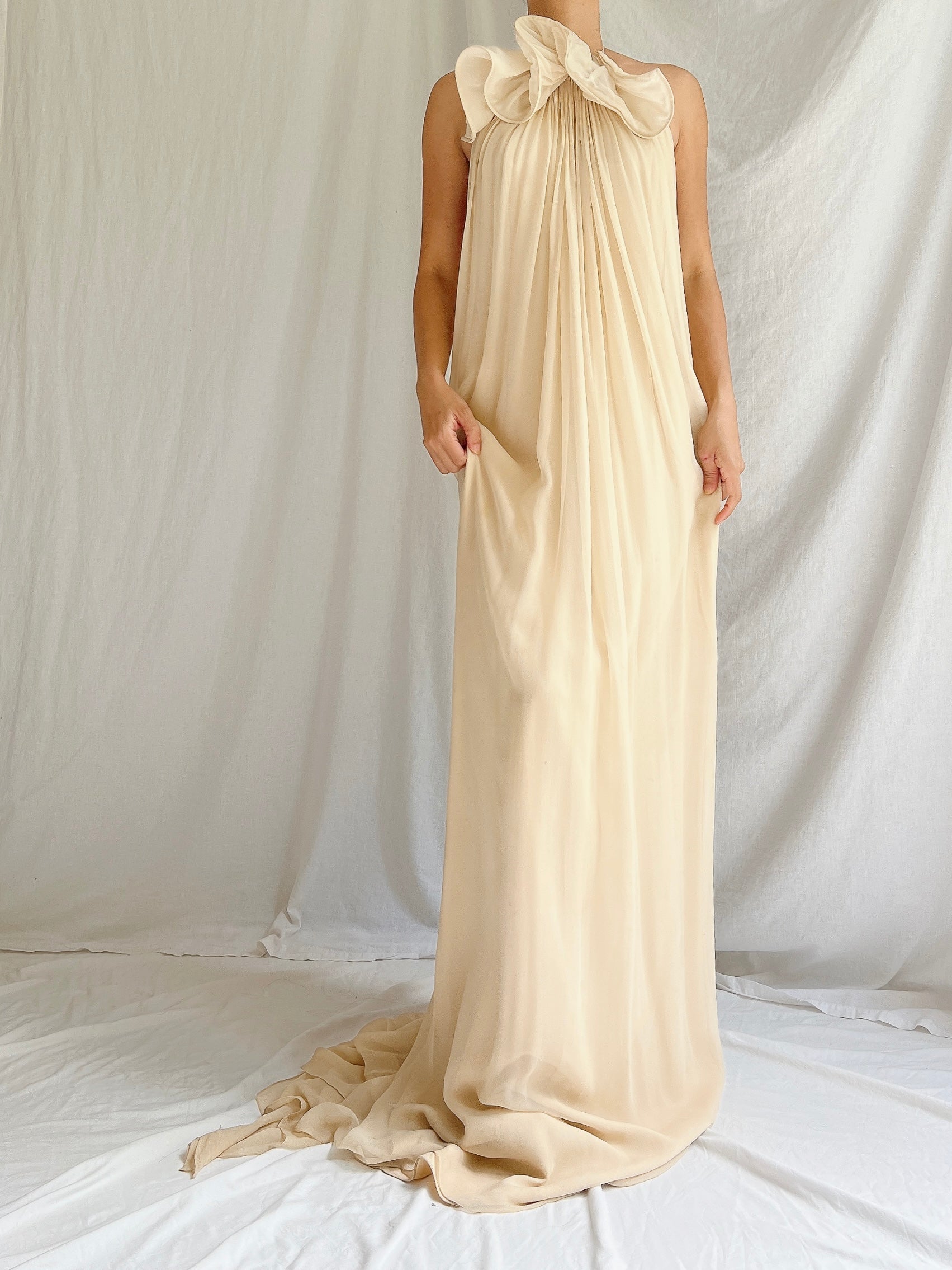 Vintage Philip Lim Silk Graped Gown - S