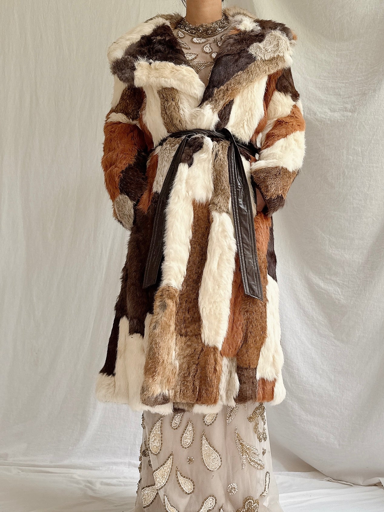 Vintage Stitched Fur Coat