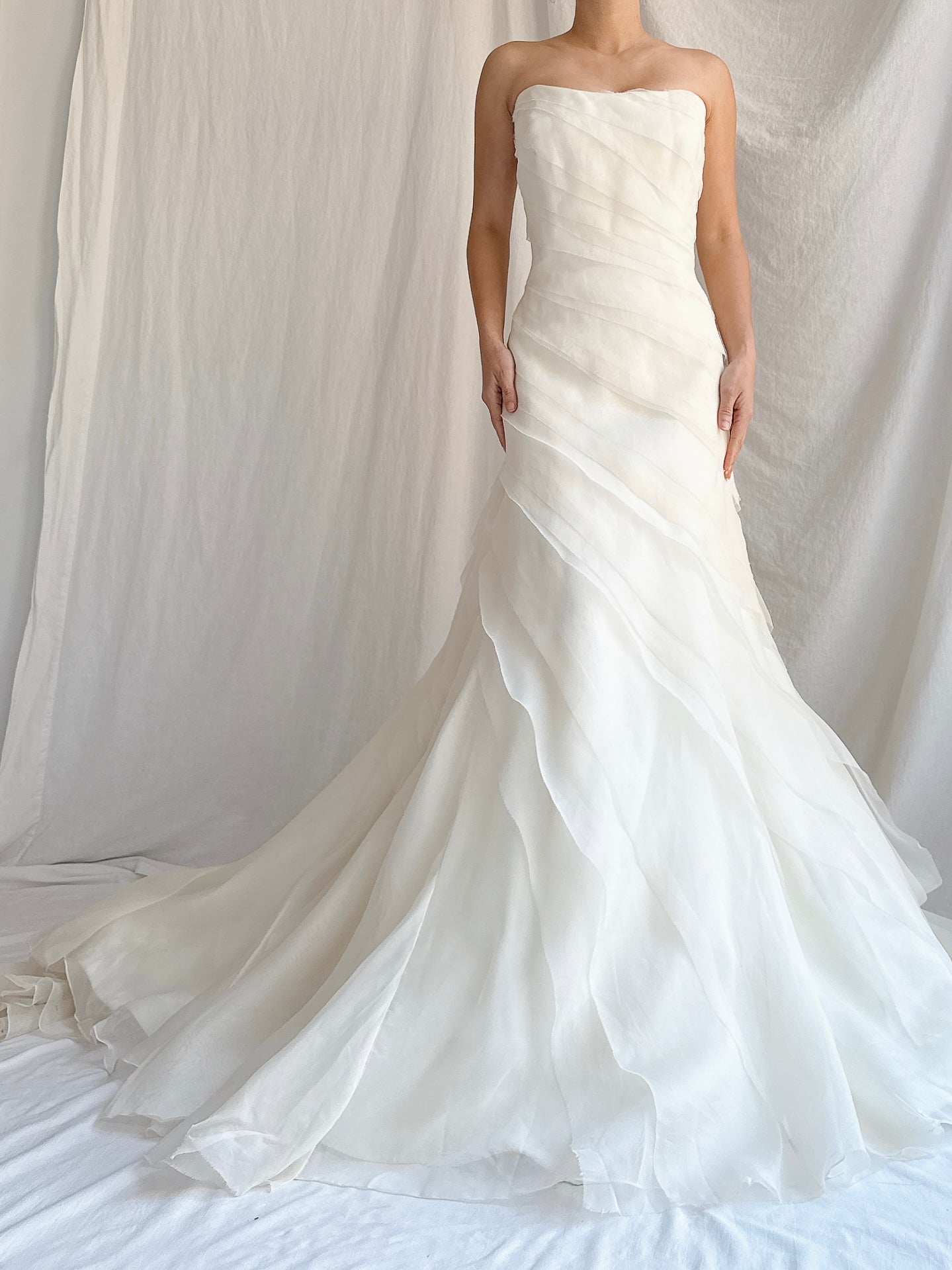 Vintage Silk Organza Gown - L/14