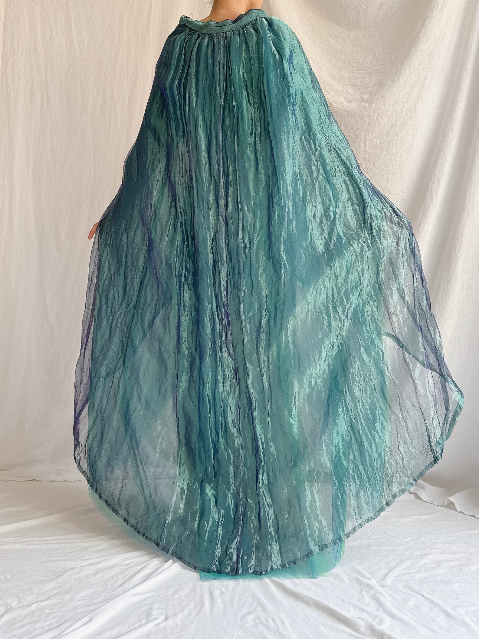 1980s Floranna Italy Metallic Cape/Overskirt - OSFM