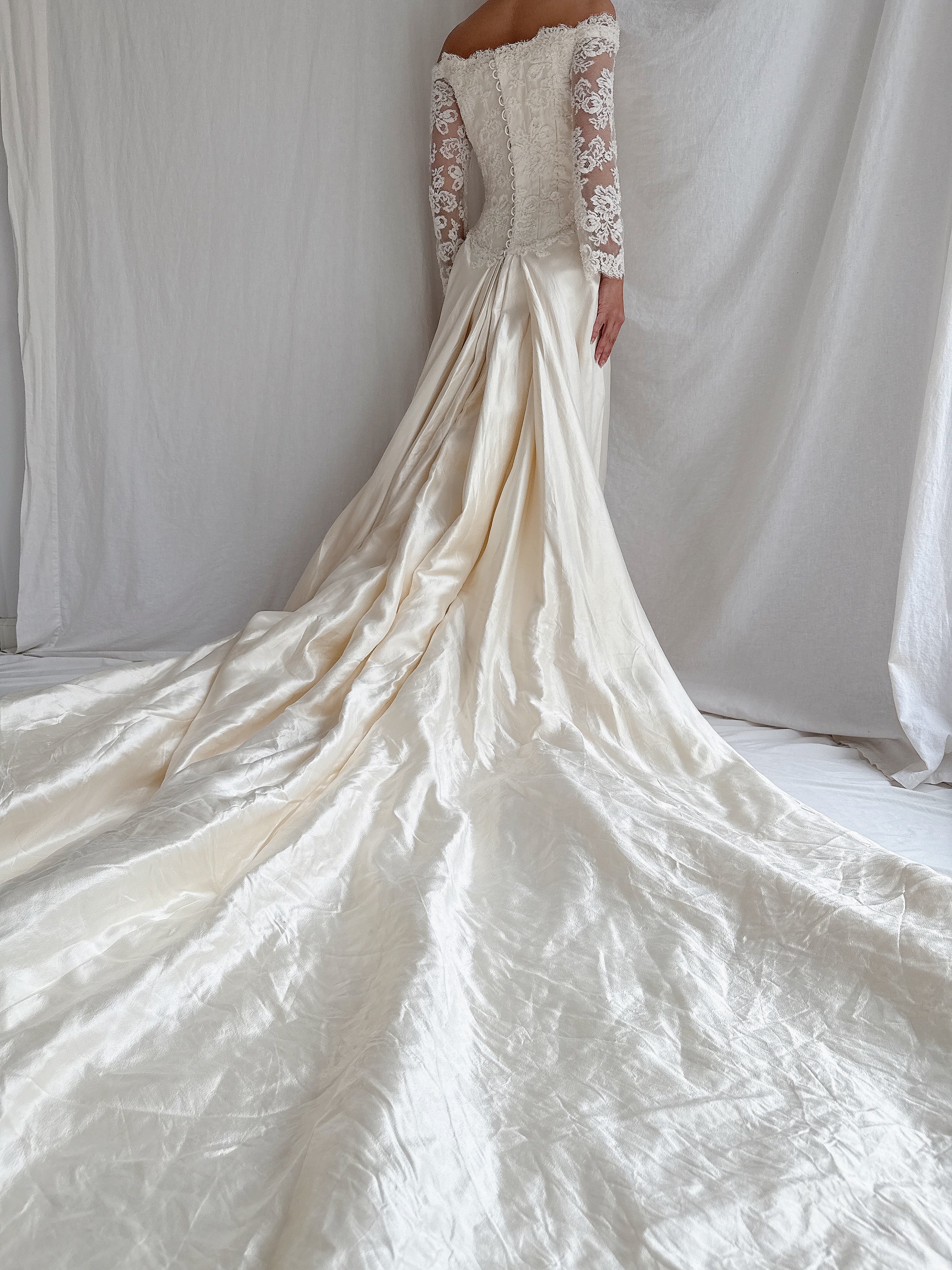 Vintage Lorenzo Caprile Couture Silk Gown - S/4/6