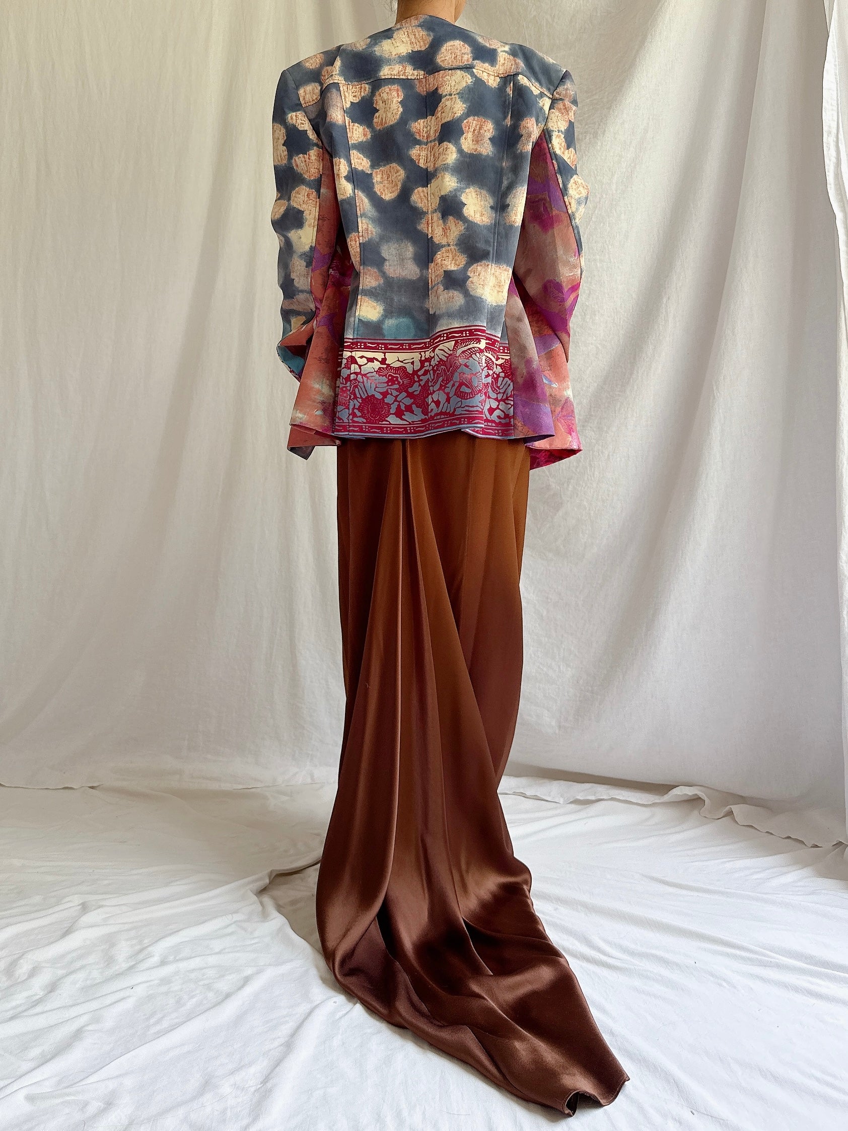 Vintage Emmanuelle Khanh  Abstract Jacket - M/L FR 44