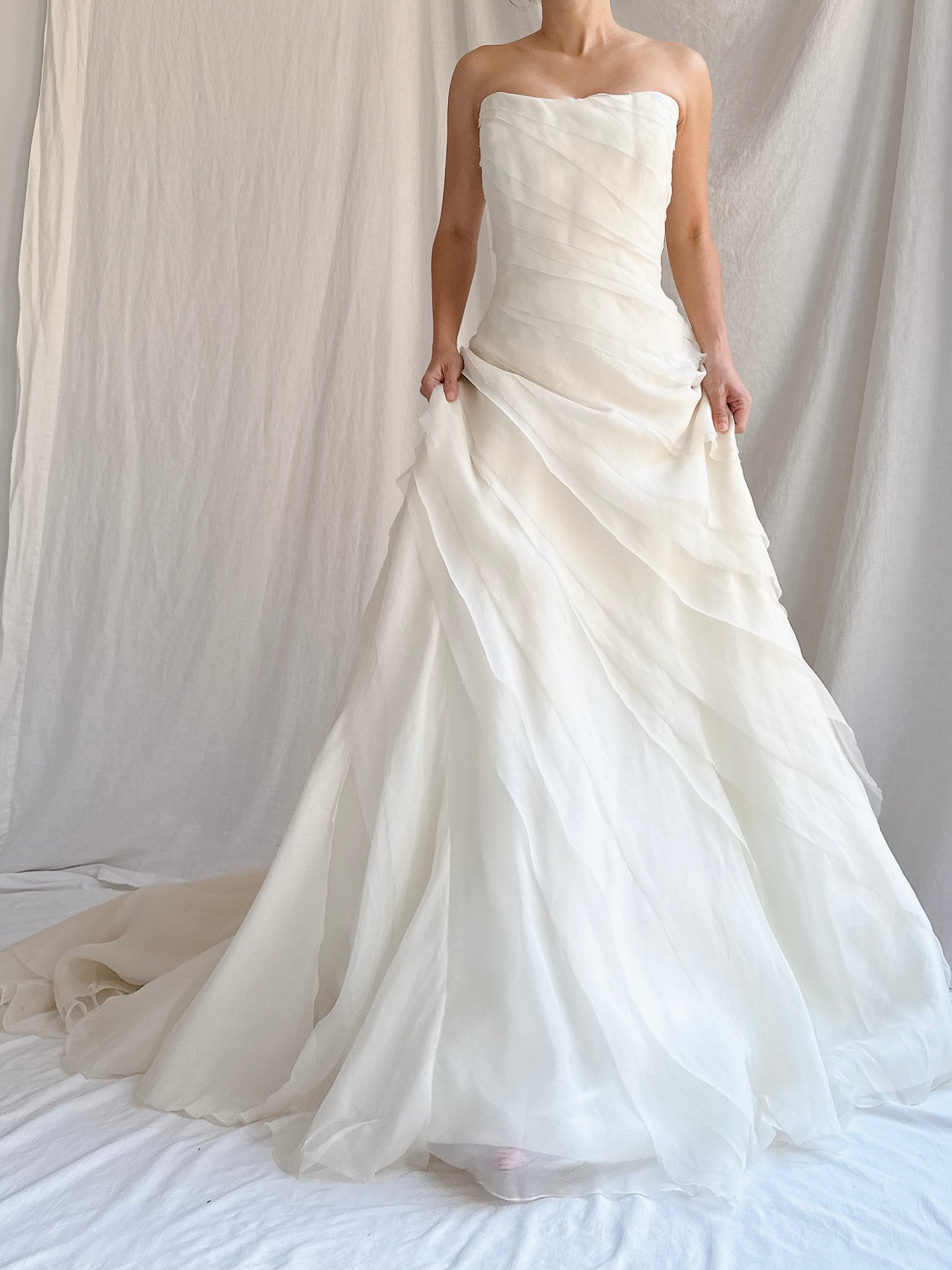 Vintage Silk Organza Gown - L/14