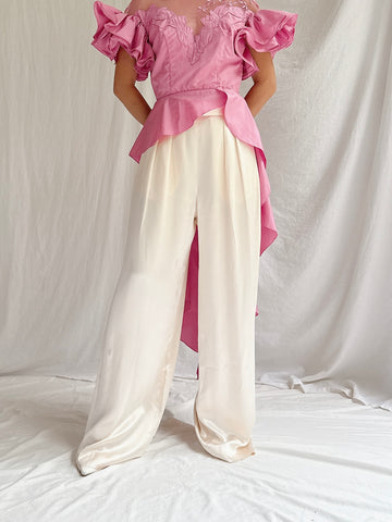 Vintage Escada Silk Trousers - S