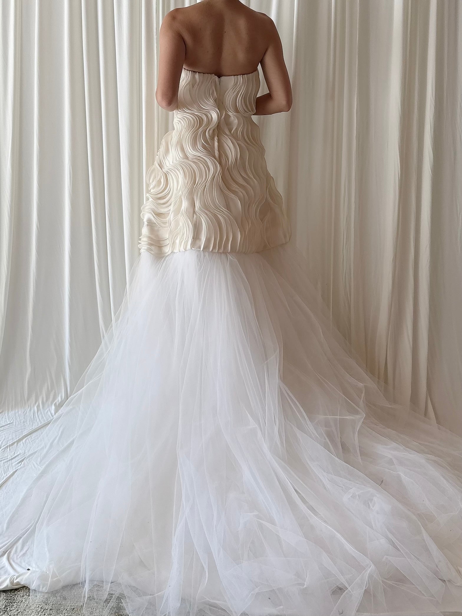 Vintage Ruffled Tulle Dress - M/6