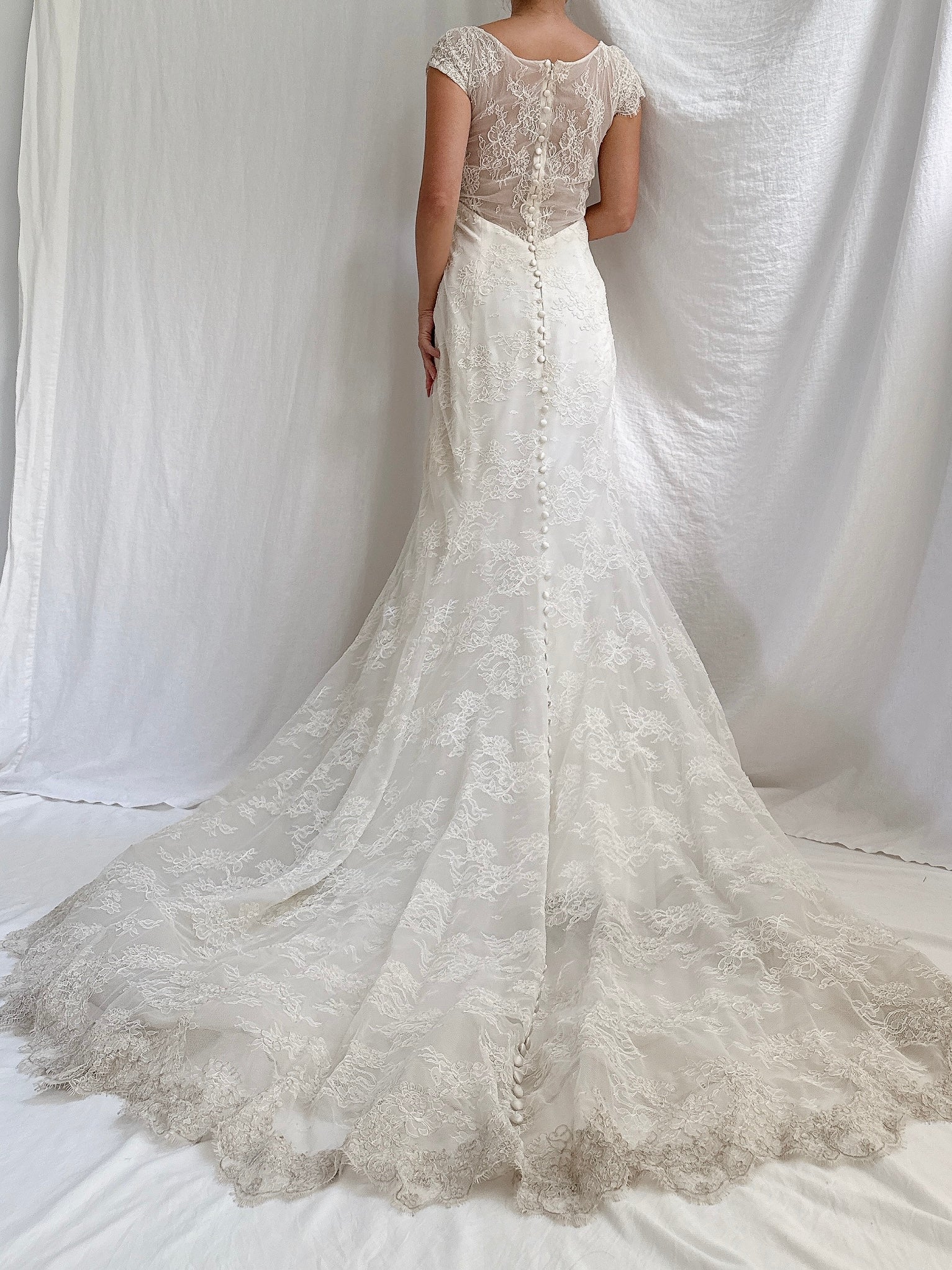 Vintage Liancarlo Couture Lace Dress - M 8