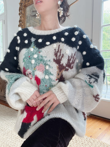 Mohair Christmas Sweater - M/L