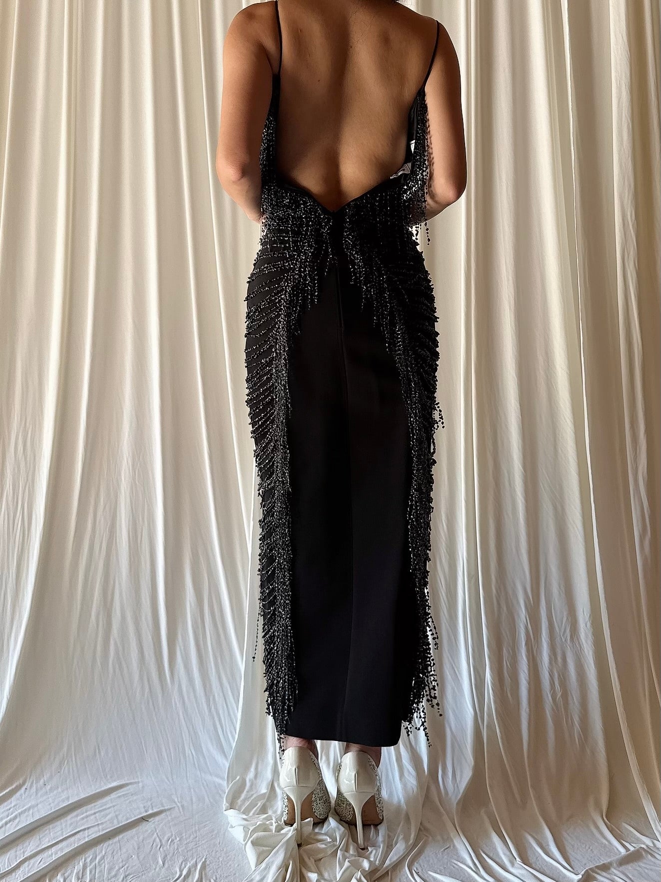 Vintage Alliage Beaded Dress