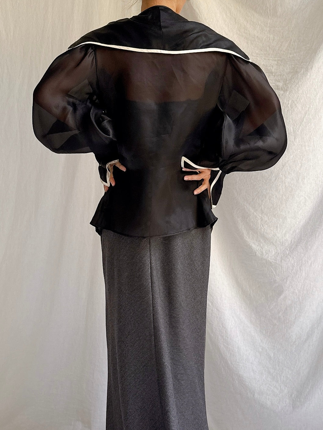 Vintage Paul Louis Orrier Paris Silk Organza Jacket - OSFM