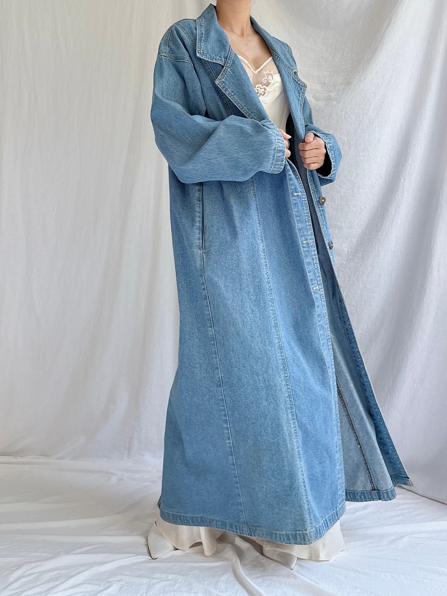 Vintage Denim Duster - M/L
