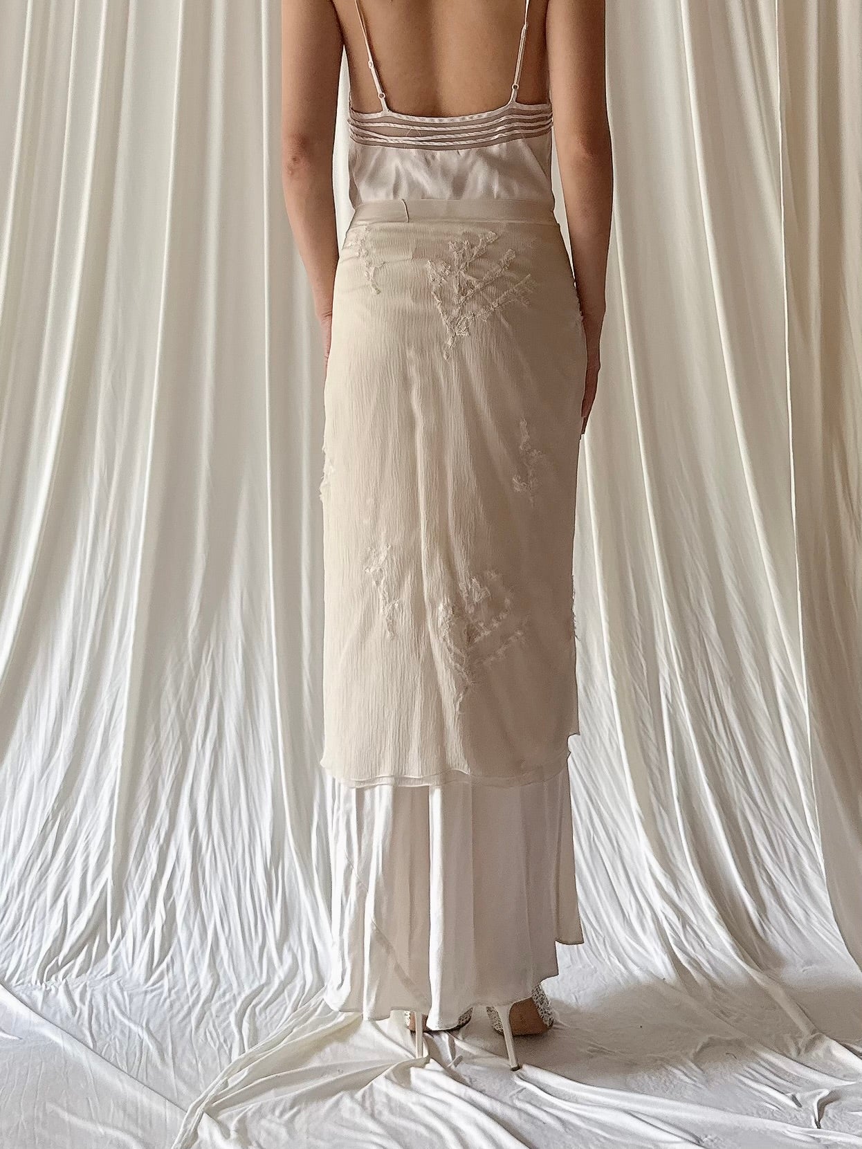 Vintage Silk Cape/Skirt - OSFM