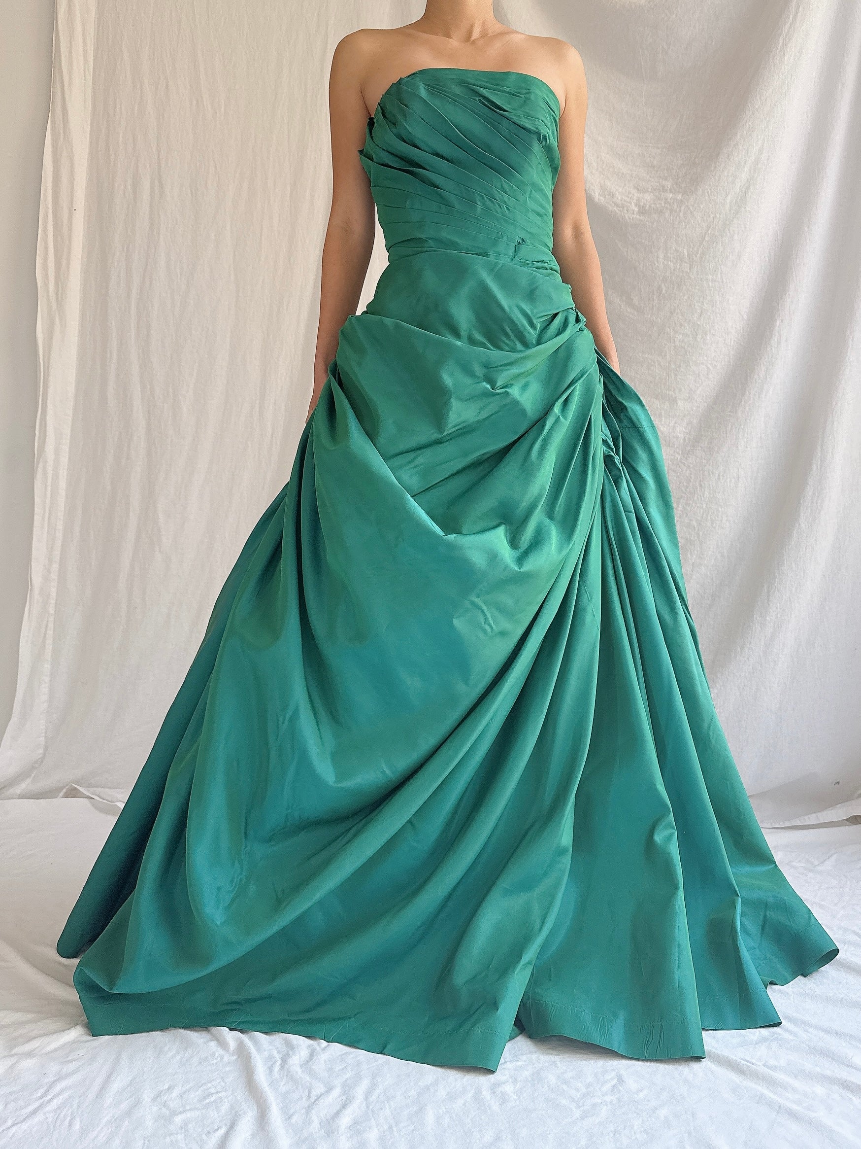 1950s Fred Perlberg Draped Gown - S/M