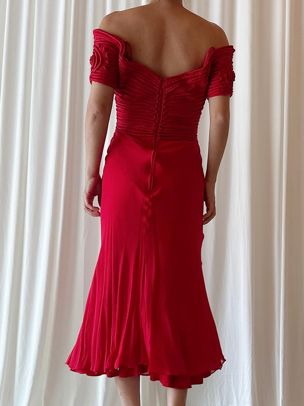 Vintage Belleville Sassoon Red Dress - US 8