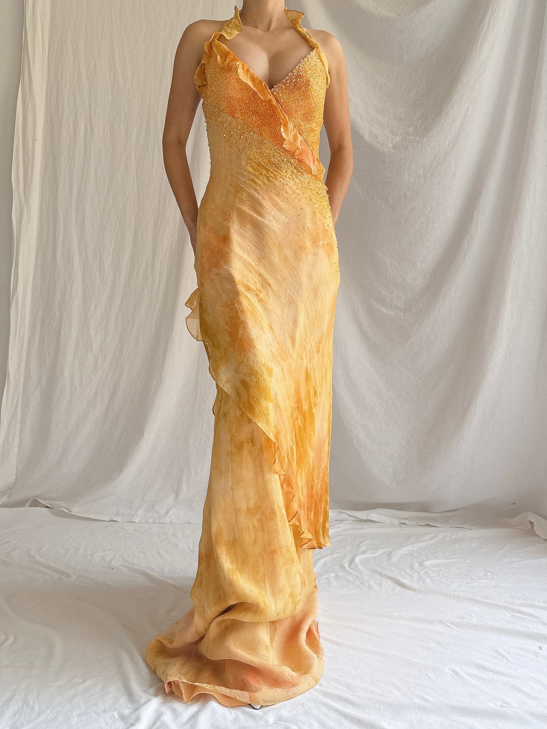 Vintage Silk YSA Makino Gown - M