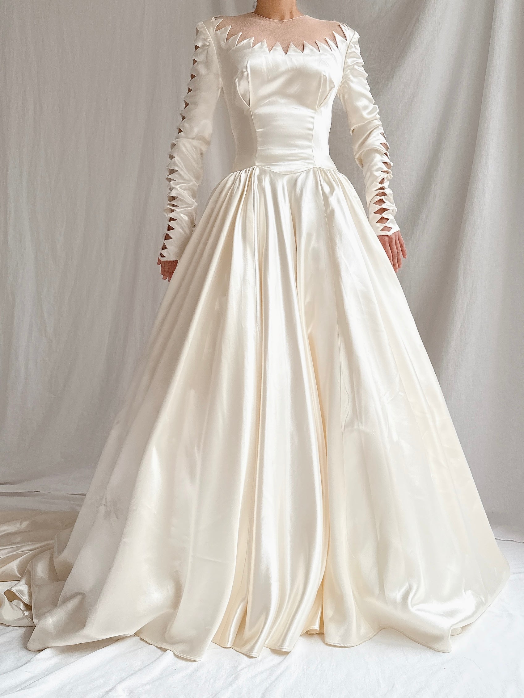 1950s Candlelight Satin Gown - XS/S