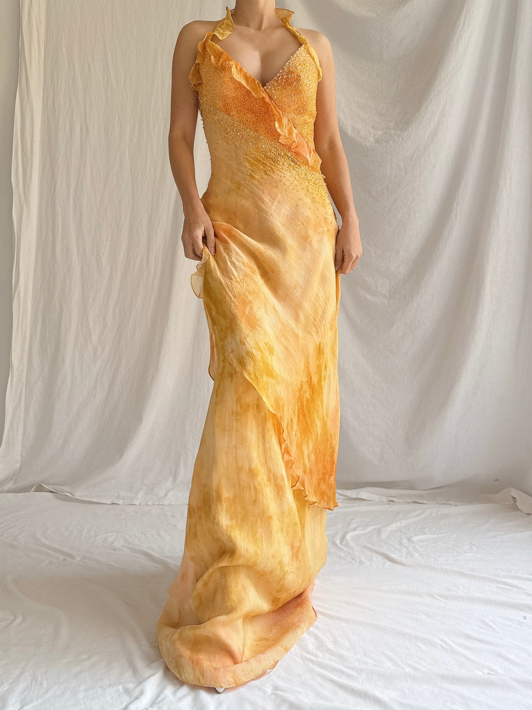 Vintage Silk YSA Makino Gown - M