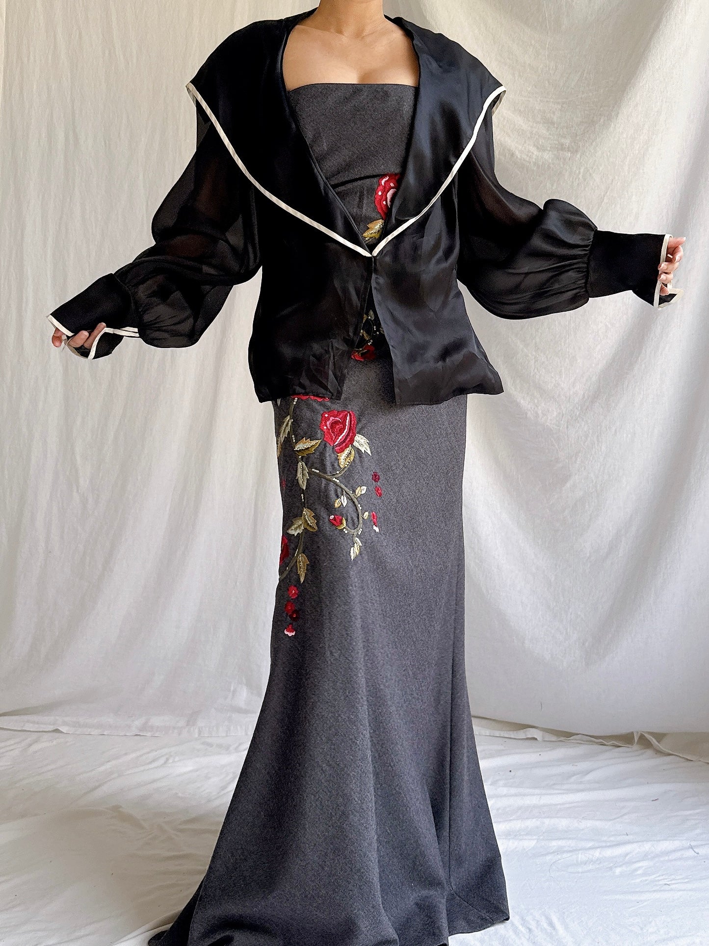 Vintage Paul Louis Orrier Paris Silk Organza Jacket - OSFM