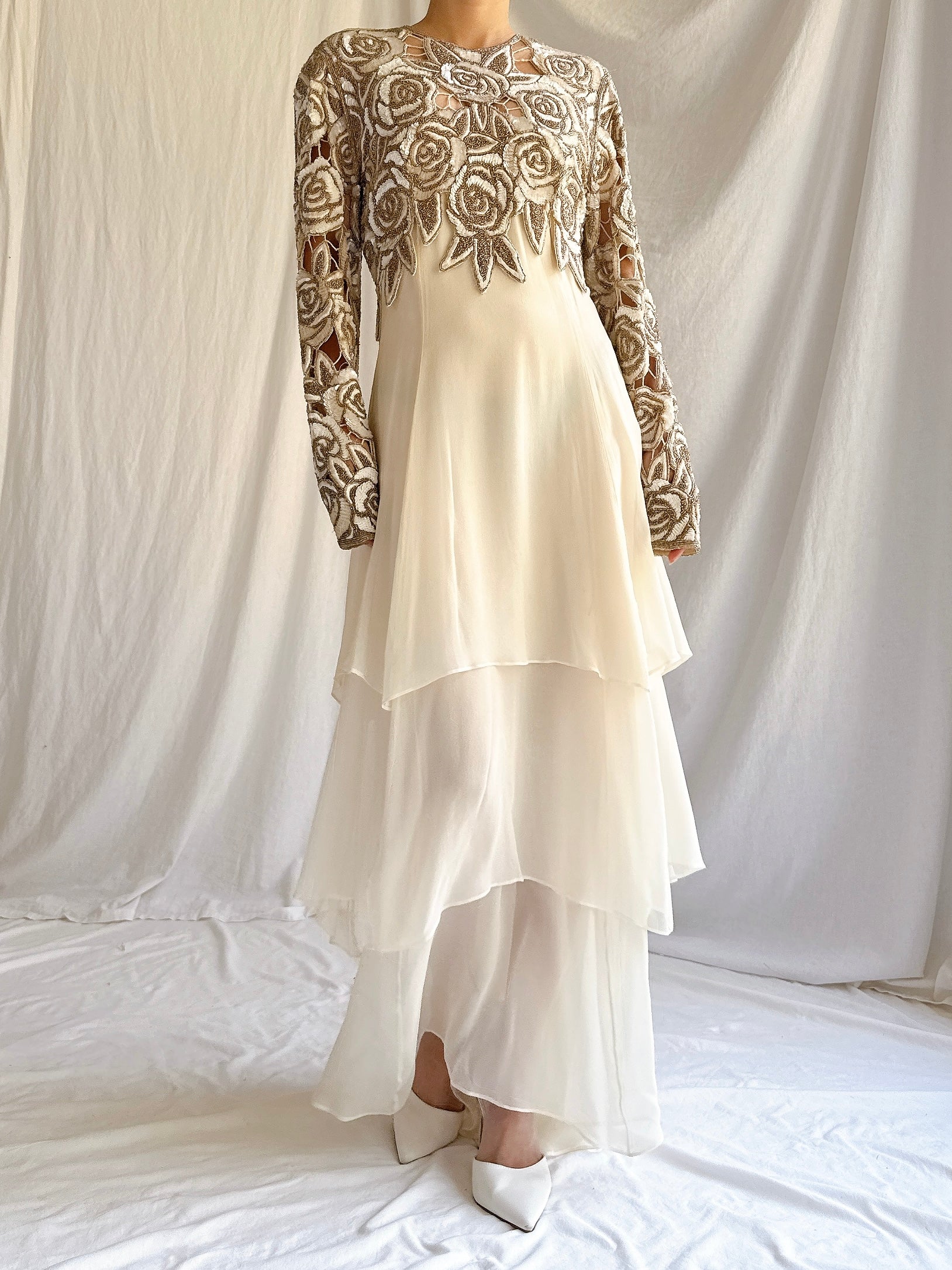 1980s Naeem Khan Silk Gown - S/M