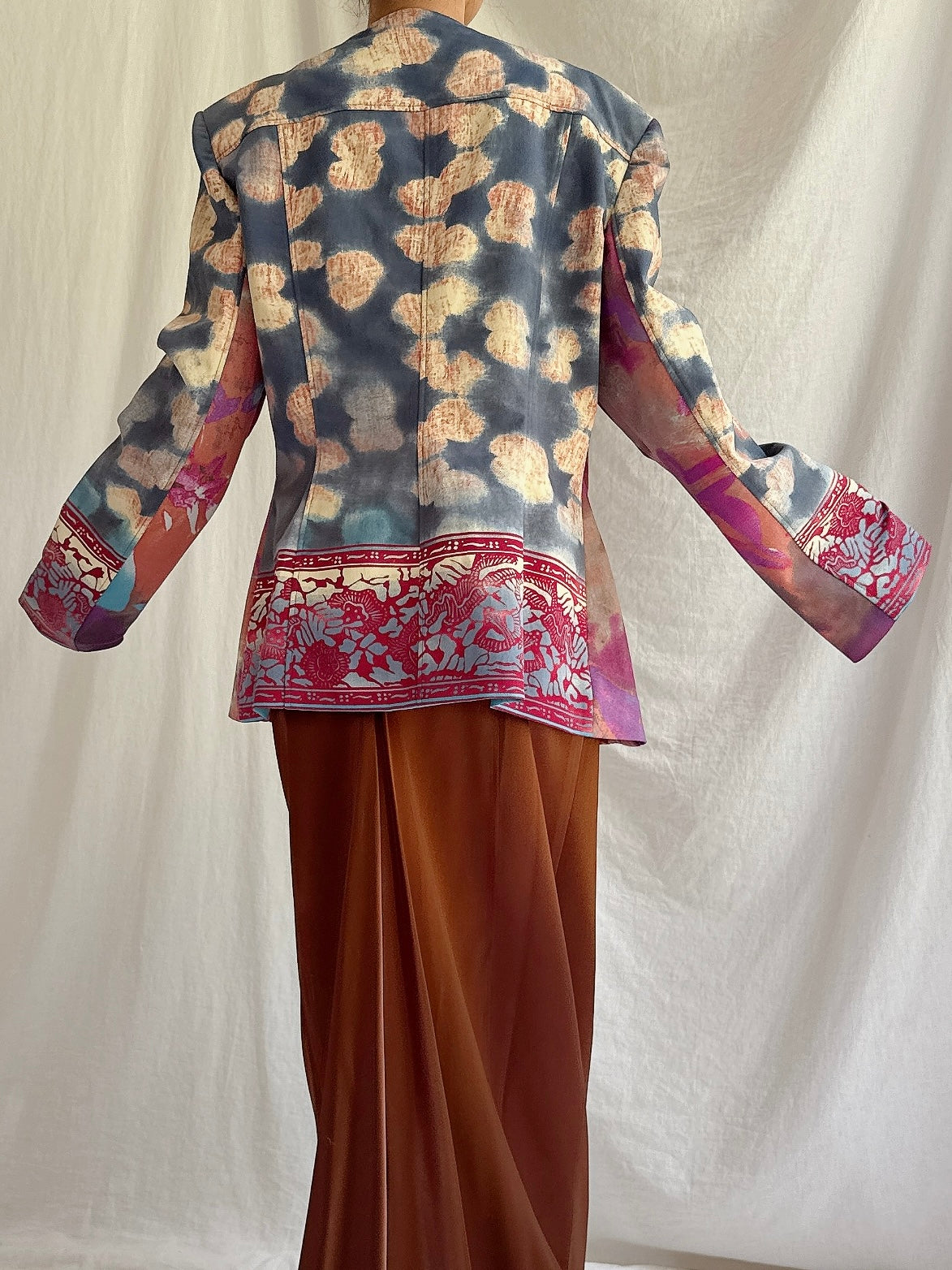 Vintage Emmanuelle Khanh  Abstract Jacket - M/L FR 44