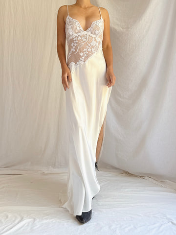 Vintage Satin Slip - S