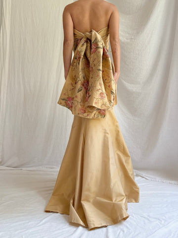 Vintage Paule Vasseur Silk 2-Piece Set - M FR 42