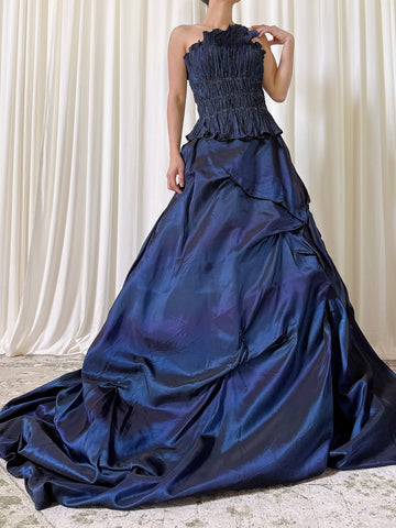 Vintage Steven Yerrick Blue Gown - Size 6