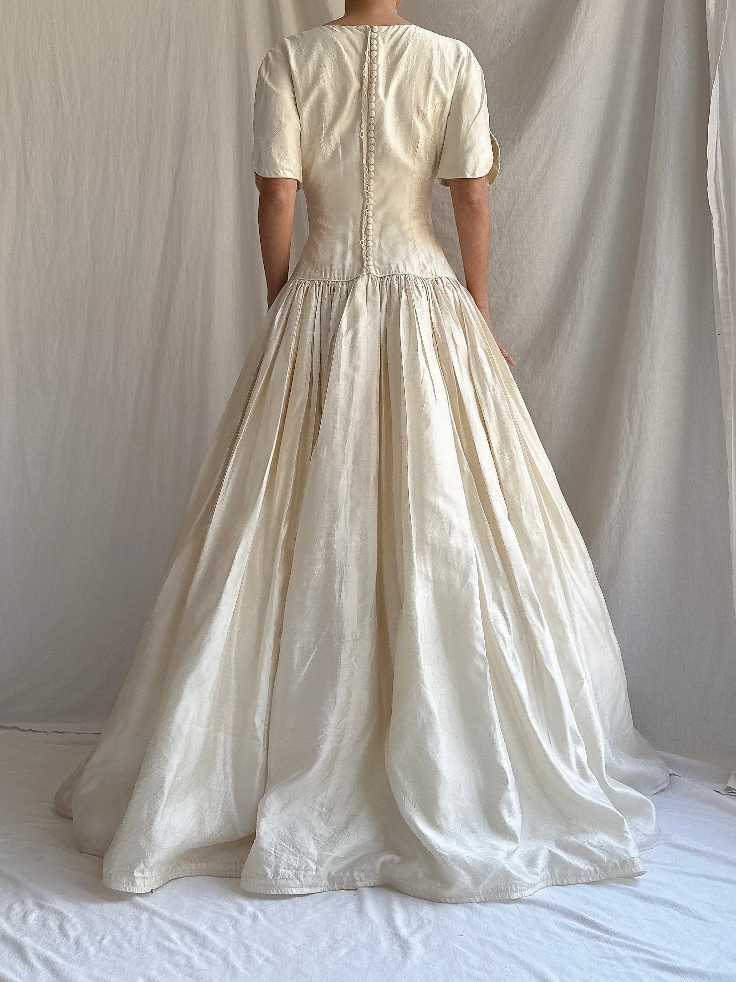 Vintage Lazaro Silk Gown -  S/4/6