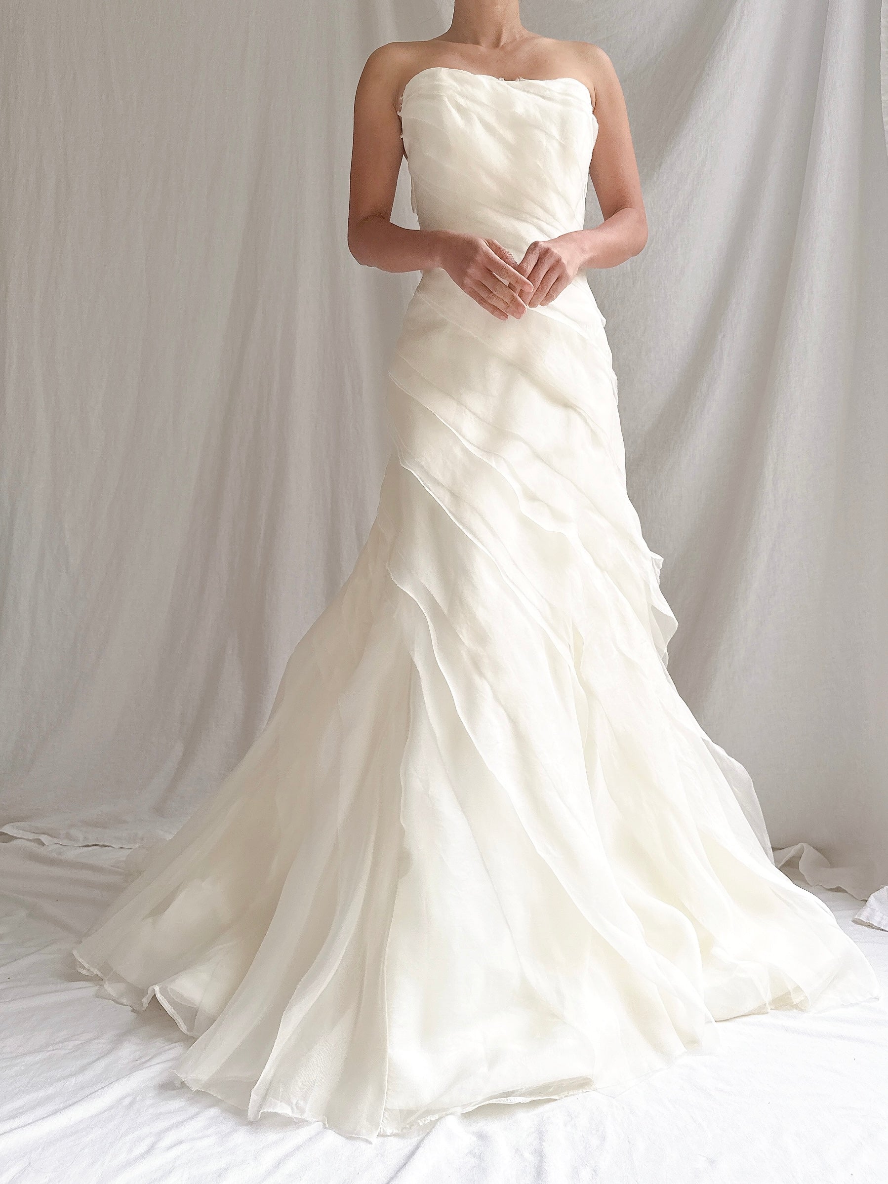 Vintage Silk Organza Gown - M/6