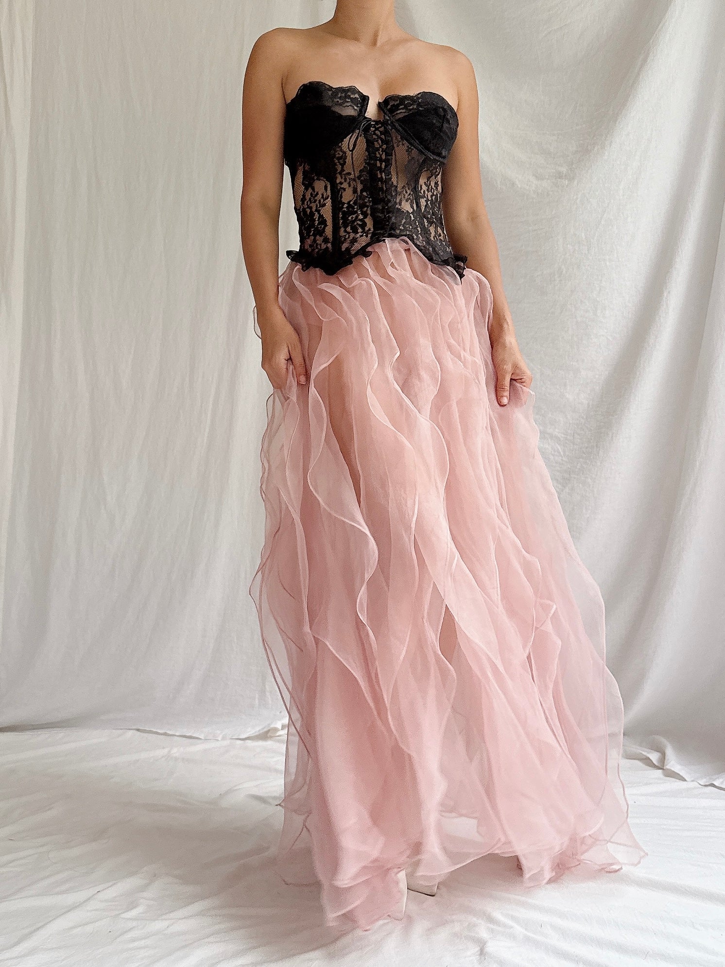 Vintage VS Lace Bustier - M 36B