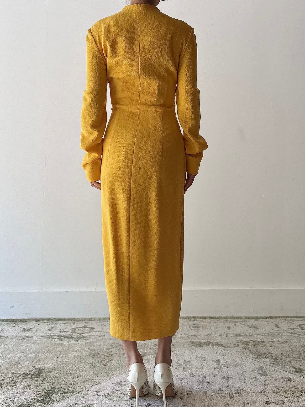 Vintage Gai Mattiolo Yellow Dress - IT44
