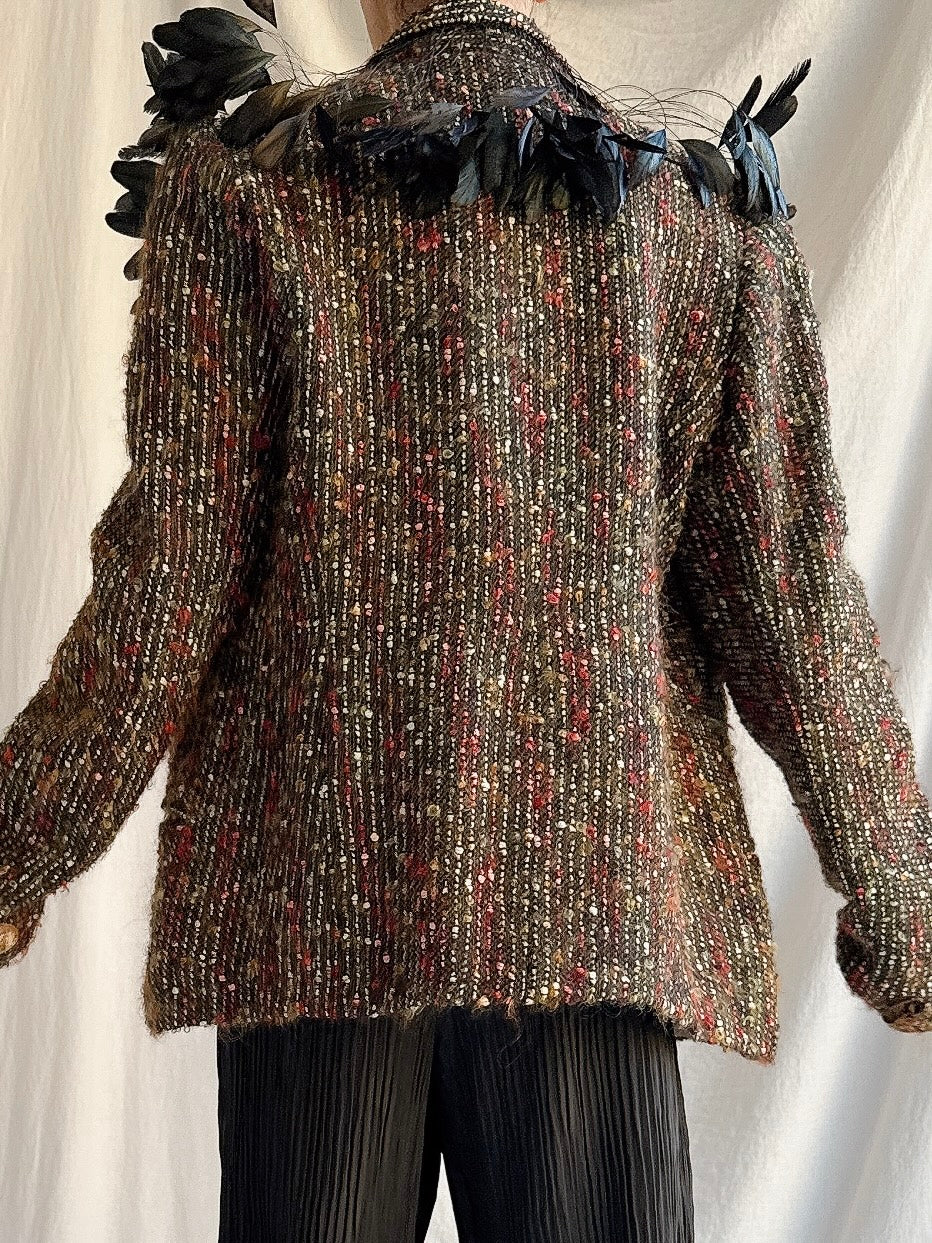 Vintage Baelo Claudia Tweed Jacket - M