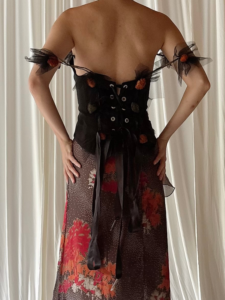 Vintage Mathyro Bustier - UK 14