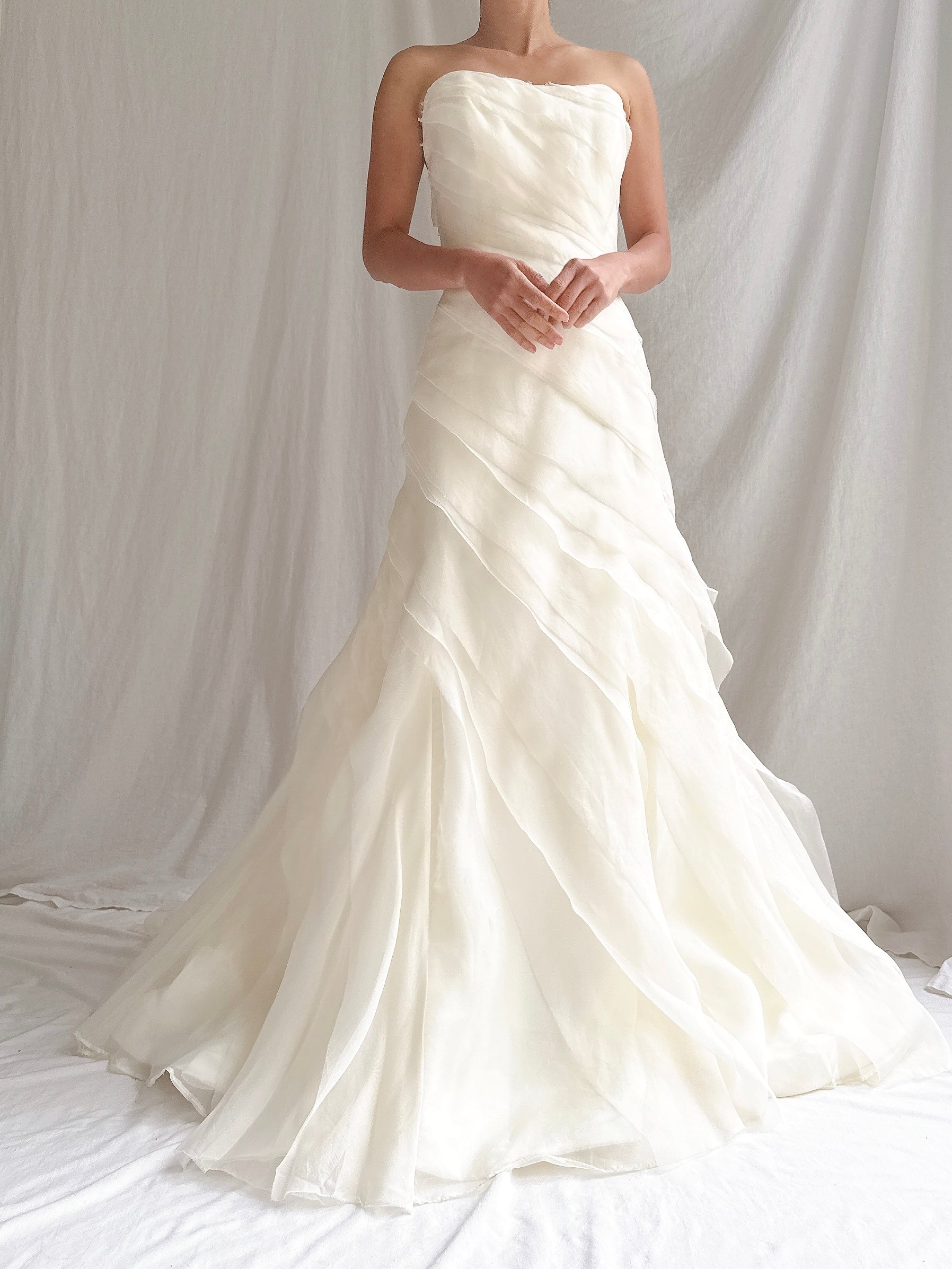 Vintage Silk Organza Gown - M/6