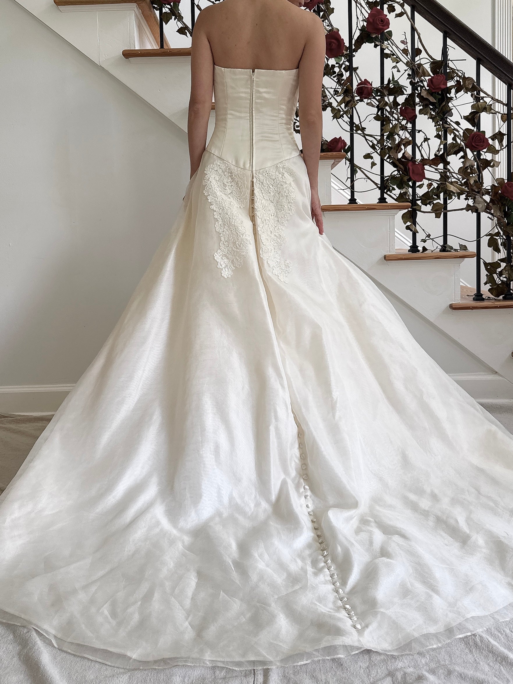 Vintage Birnbaum & Bullock Silk Organza Gown - XS