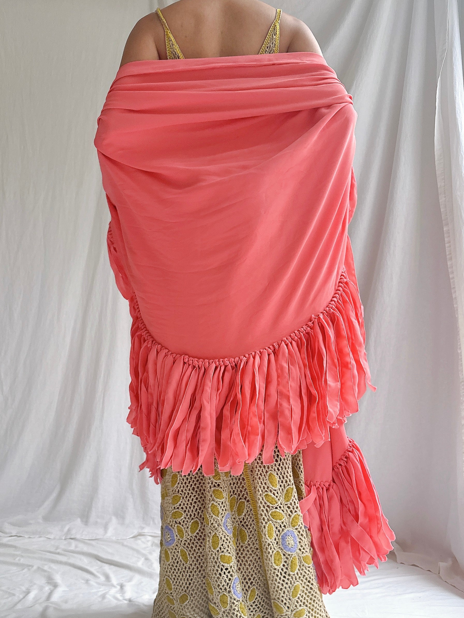 Vintage Chiffon Wrap - OSFM
