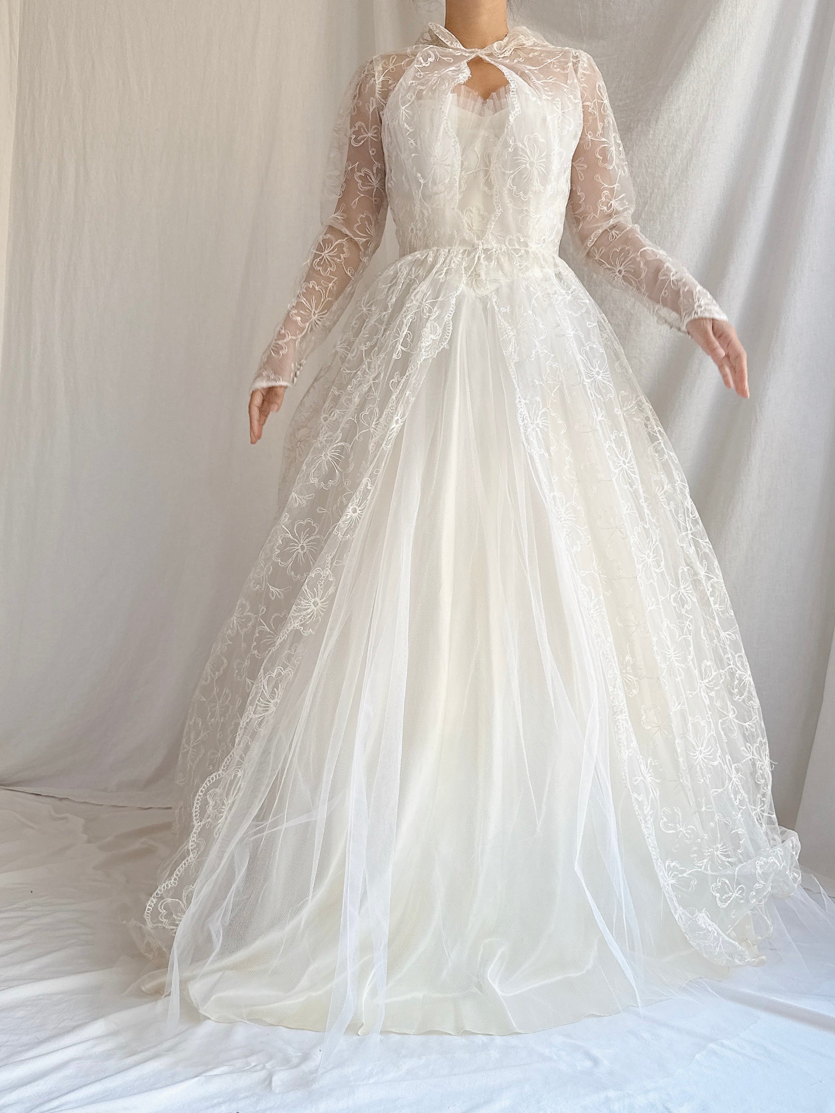 1950s Vintage Tulle 2-Piece Set - XS